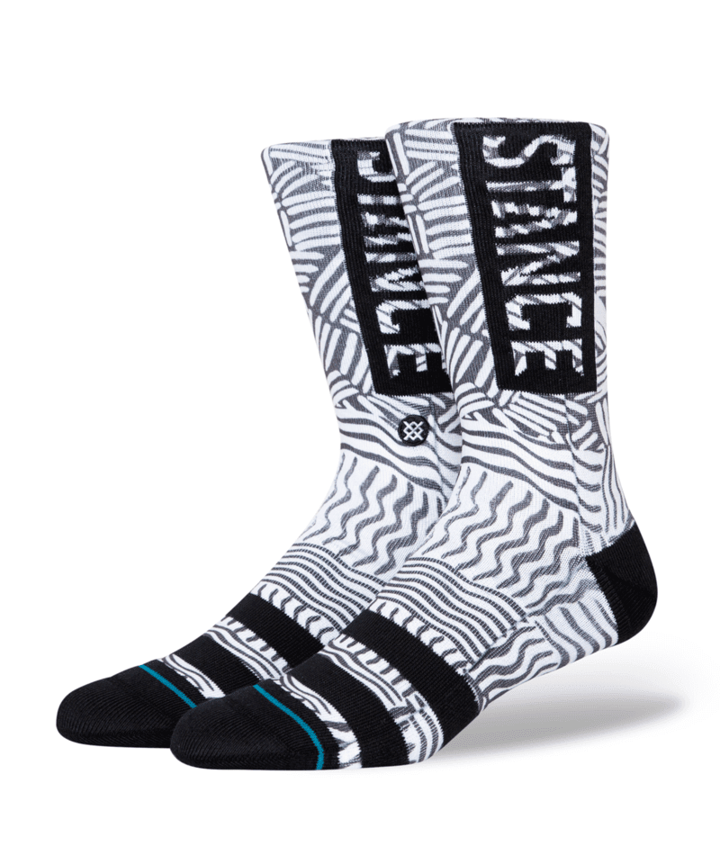 STANCE Crosshatch Crew Socks Black Men's Socks Stance