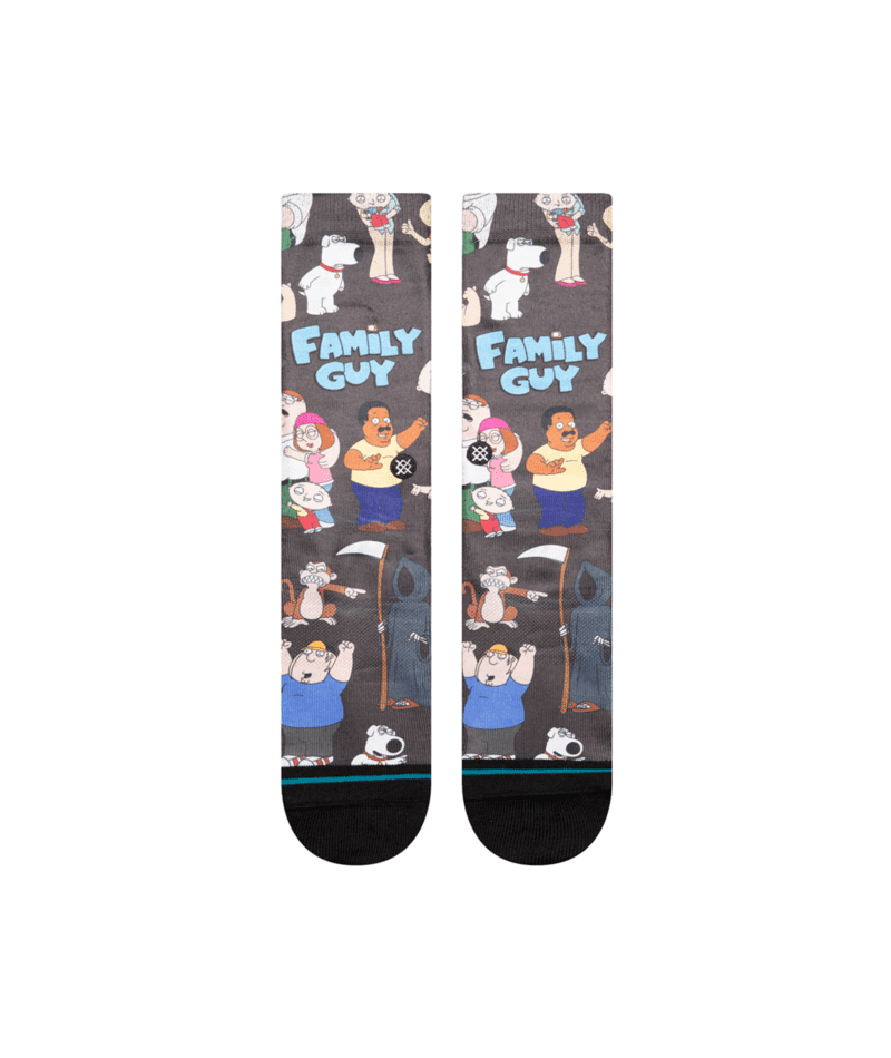 STANCE Family Guy X Stance Family Guy Crew Socks Black Men's Socks Stance