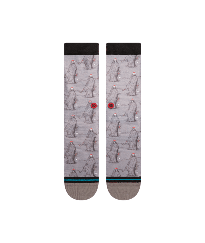 STANCE Happy Holideath Crew Socks Grey Men's Socks Stance