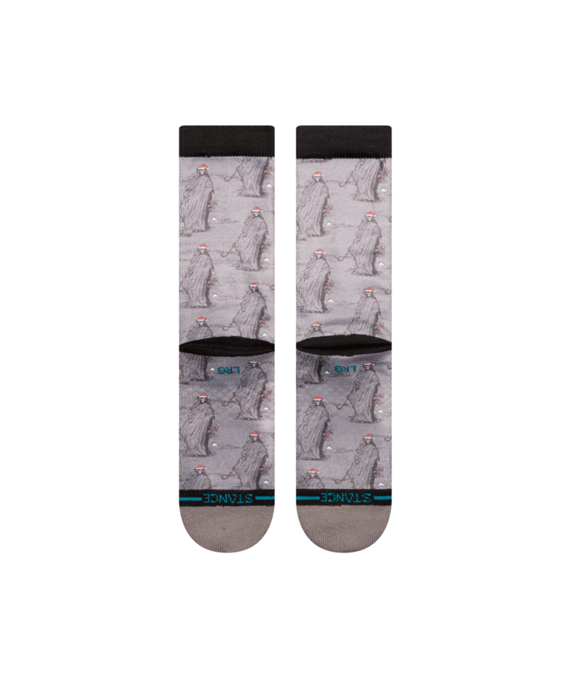 STANCE Happy Holideath Crew Socks Grey Men's Socks Stance