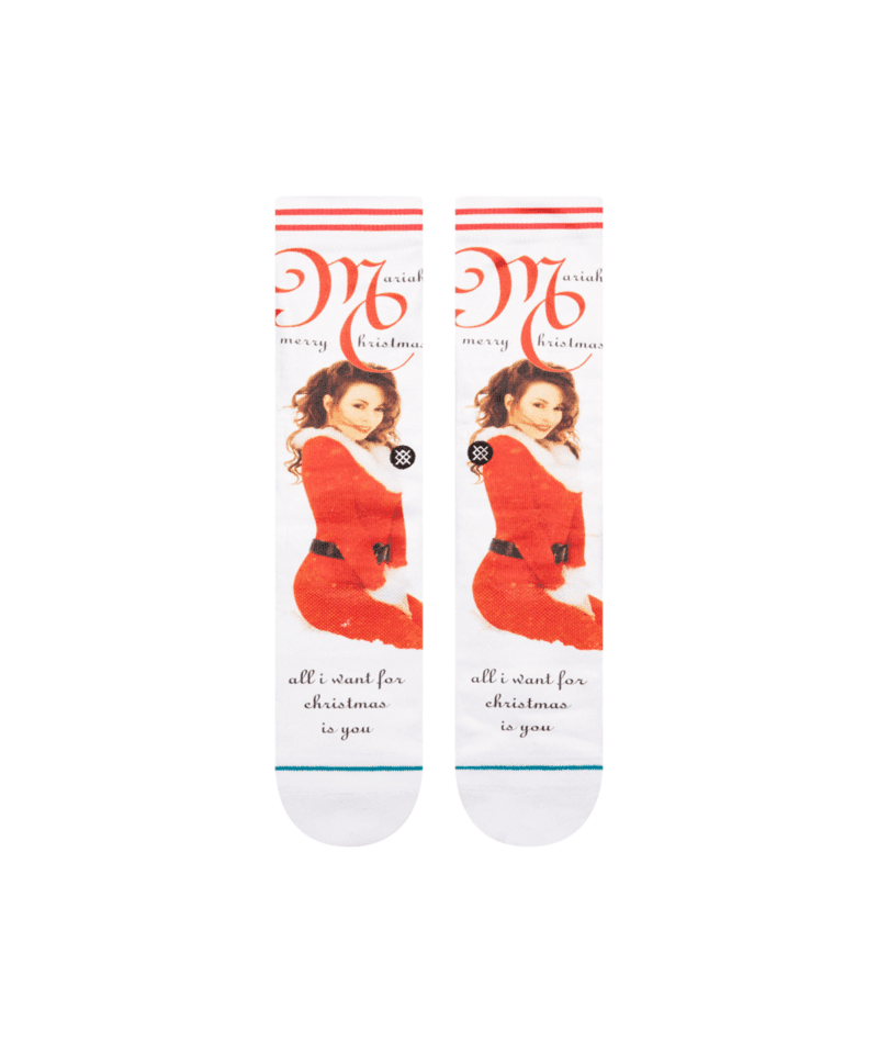 STANCE Mariah Carey X Stance Make My Wish Come True Crew Socks White Men's Socks Stance