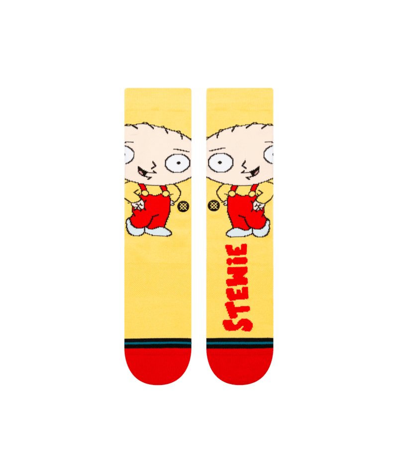 STANCE Family Guy X Stance Stewie Crew Socks Yellow Men's Socks Stance