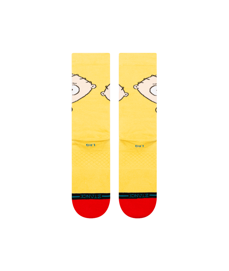 STANCE Family Guy X Stance Stewie Crew Socks Yellow Men's Socks Stance