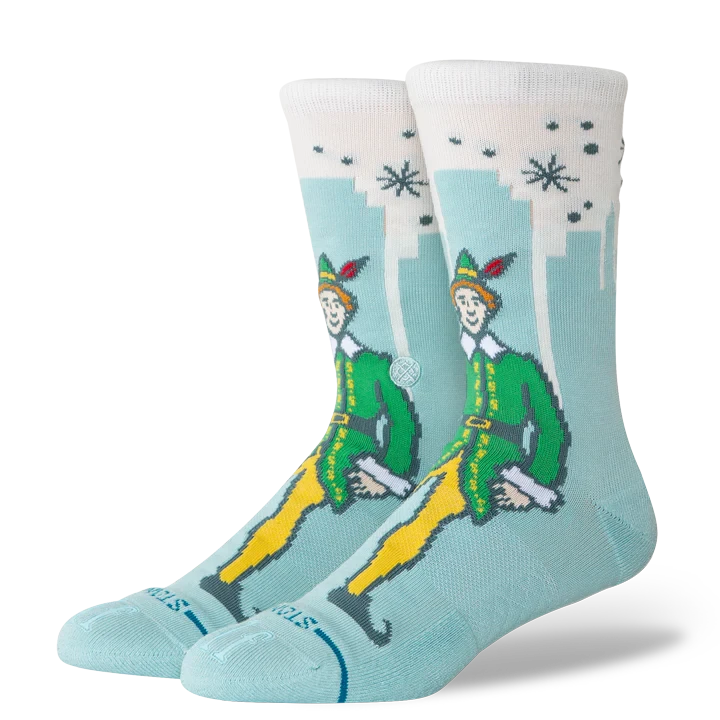 STANCE Elf x Stance Big City Elf Crew Socks Ice Blue Men's Socks Stance