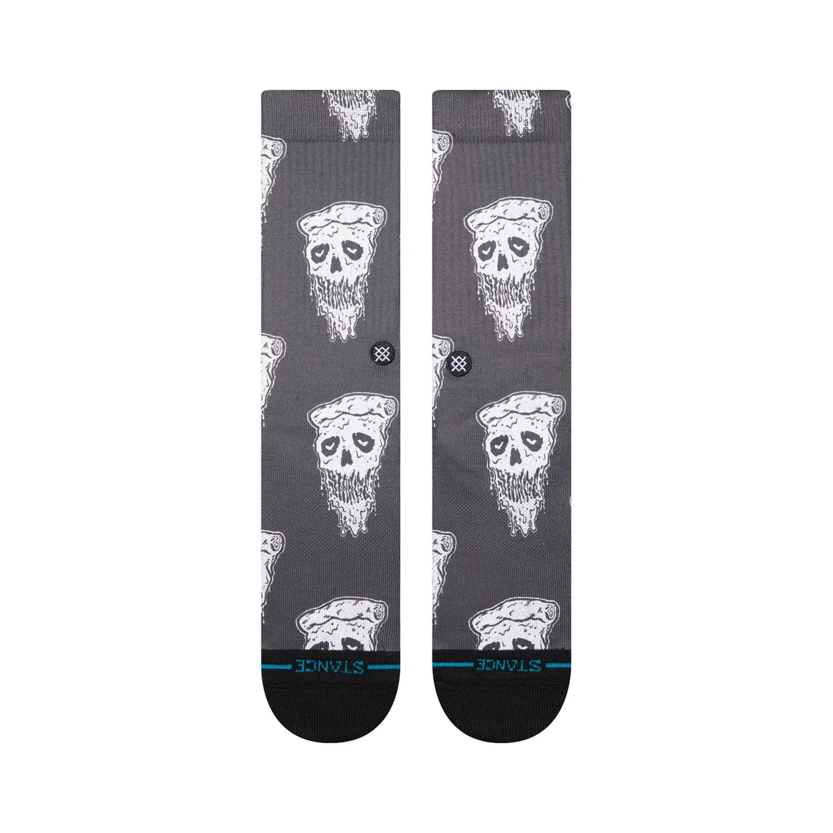 STANCE Pizza Face Crew Socks Whiteblack Men's Socks Stance