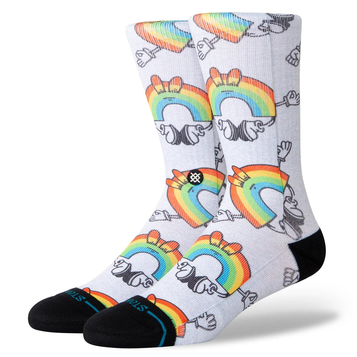STANCE Vibeon Crew Socks Rainbow Men's Socks Stance
