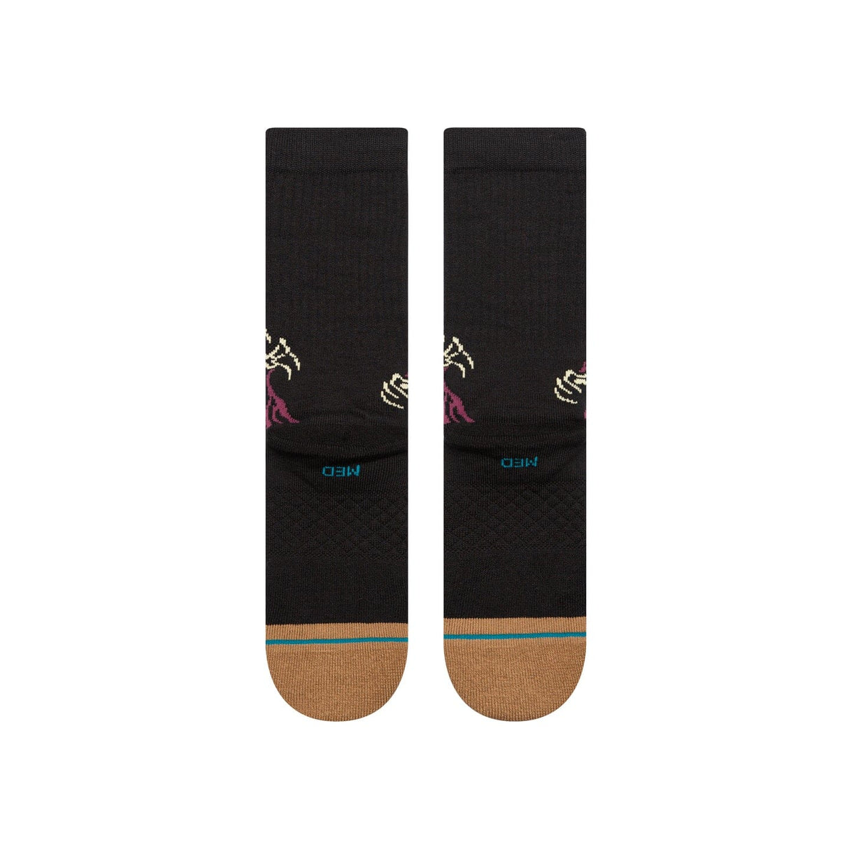 STANCE Welcome Skateboards x Stance Welcome Skelly Crew Socks Black Men's Socks Stance