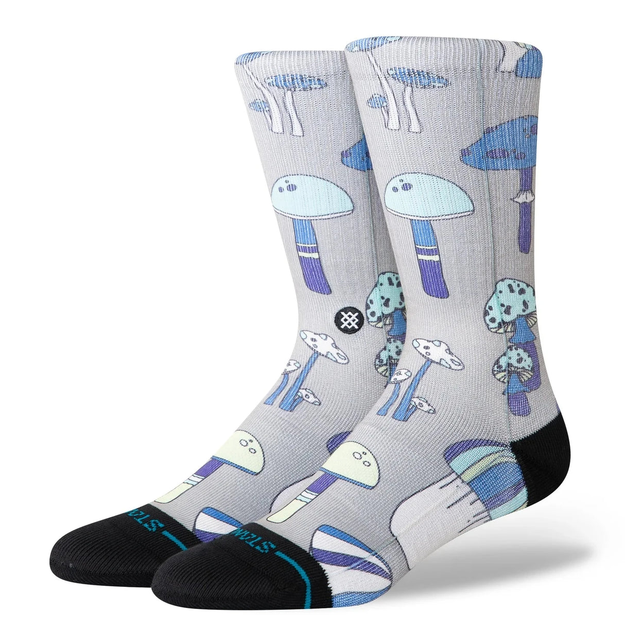 STANCE Microbial Crew Socks String Grey Men's Socks Stance