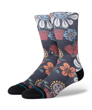 STANCE Planted Crew Socks Black Men's Socks Stance