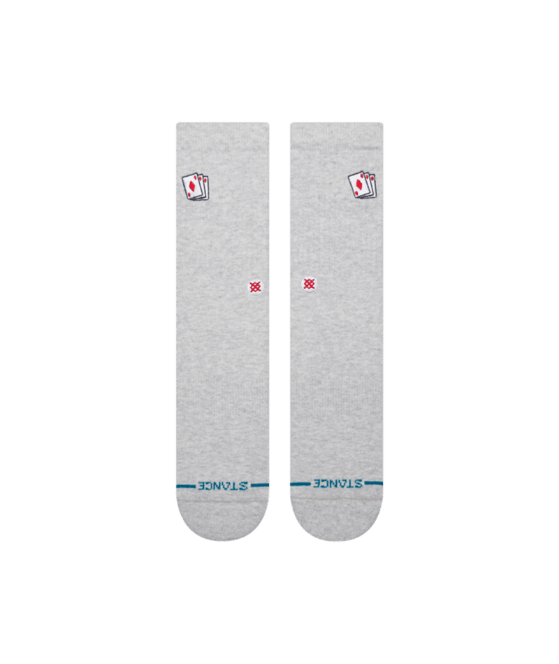 STANCE Hit Me Crew Socks Heather Grey Men's Socks Stance