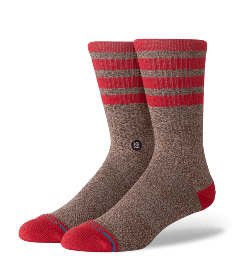 STANCE Sock Monkey Crew Socks Brown Men's Socks Stance