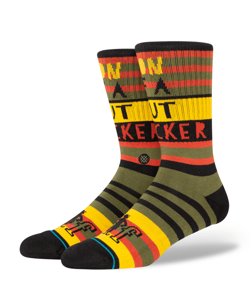 STANCE Elf X Stance Son Of A Crew Socks Black Men's Socks Stance