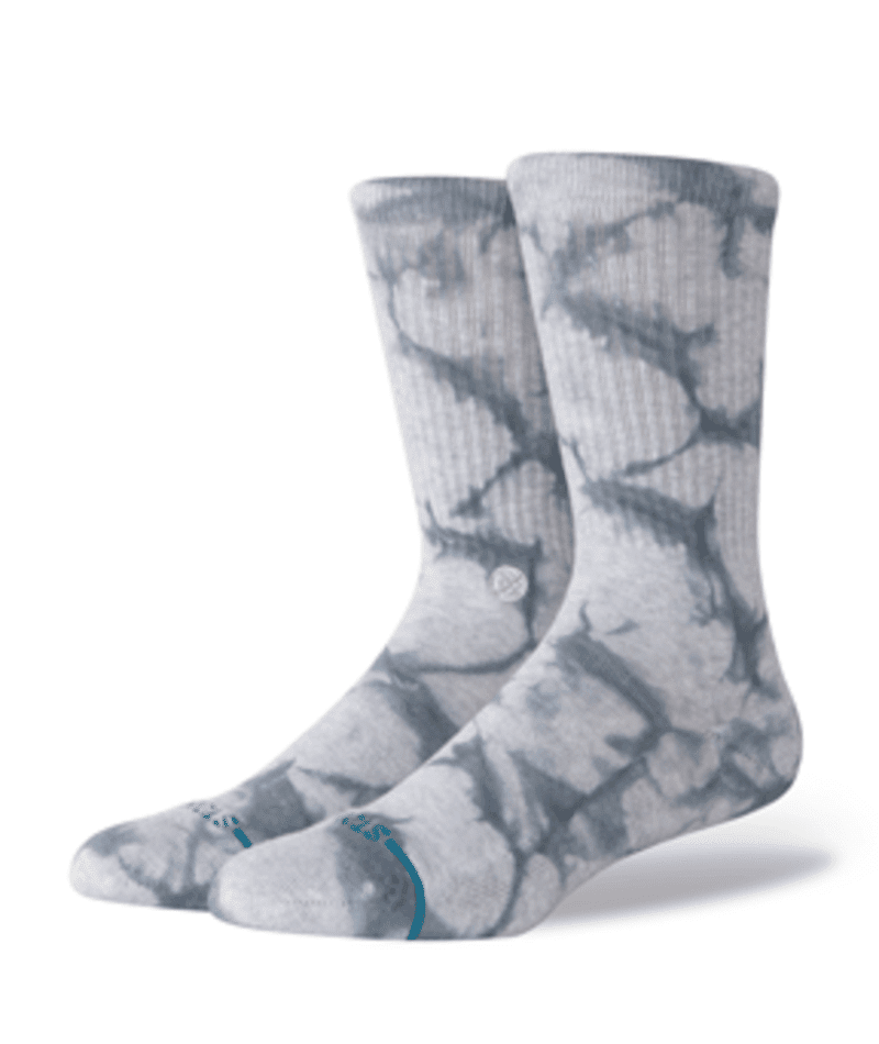 STANCE Icon Dye Crew Socks Grey Men's Socks Stance