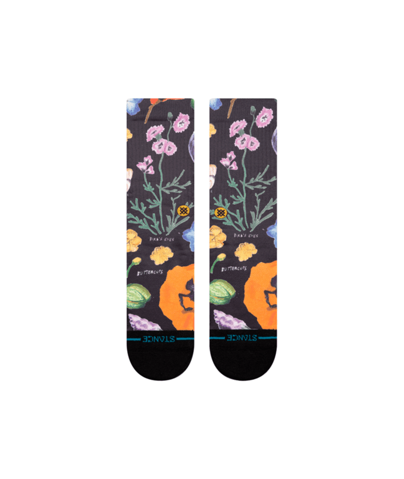 STANCE Lucias Floral Socks Black Men's Socks Stance