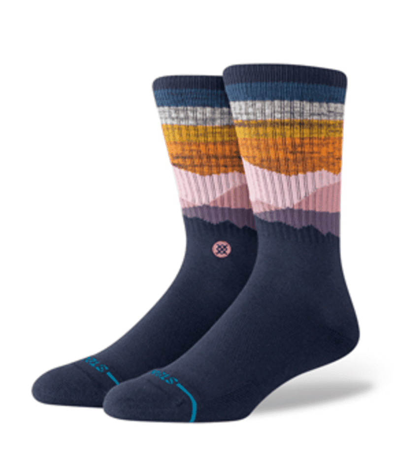 STANCE Saddleback Crew Socks Navy Men's Socks Stance