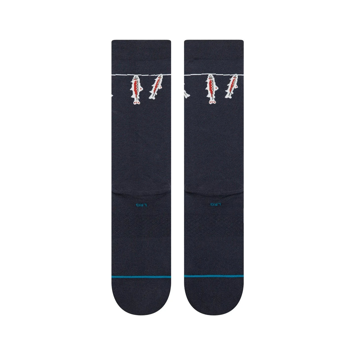 STANCE Gone Fishin Crew Socks Navy Men's Socks Stance