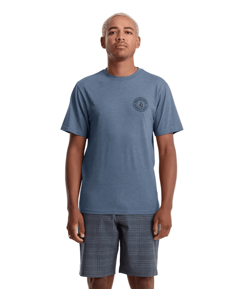 VOLCOM Drain You T-Shirt Blueberry Men's Short Sleeve T-Shirts Volcom