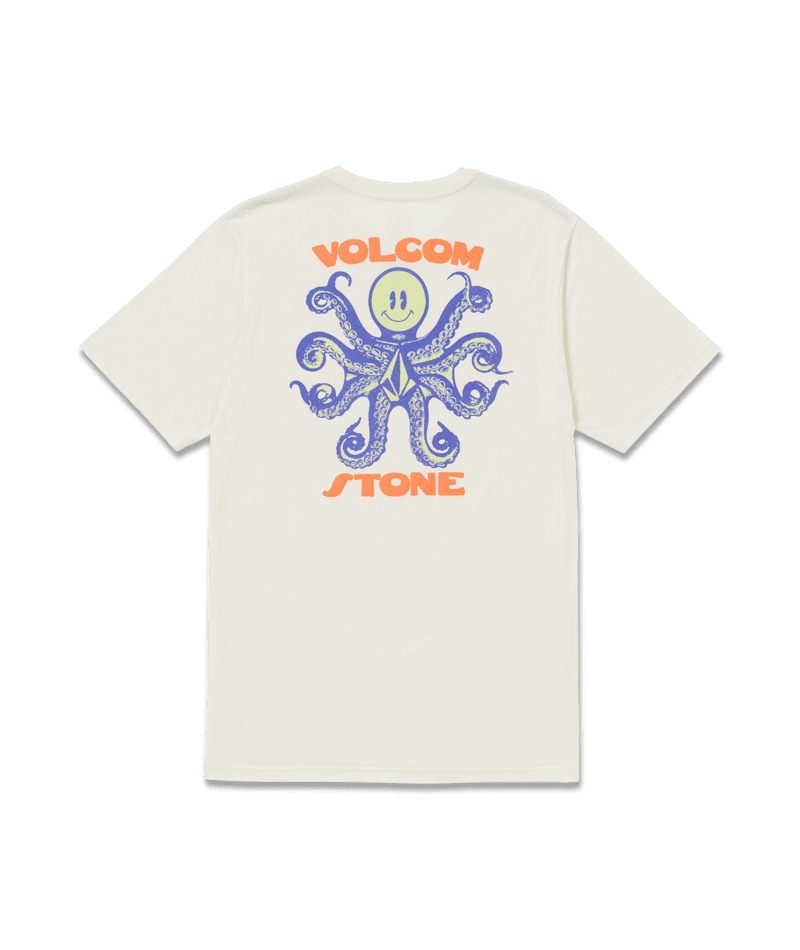 VOLCOM Octoparty T-Shirt Off White Heather Men's Short Sleeve T-Shirts Volcom 