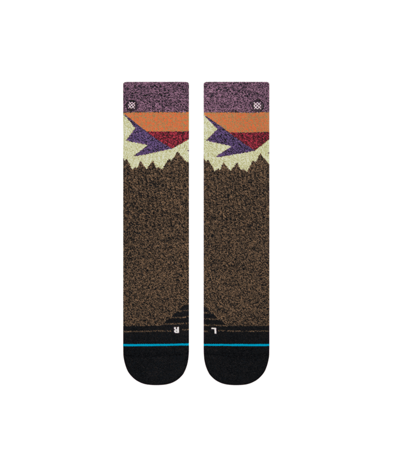 STANCE Women's Divided Crew Socks Black Brown Women's Socks Stance