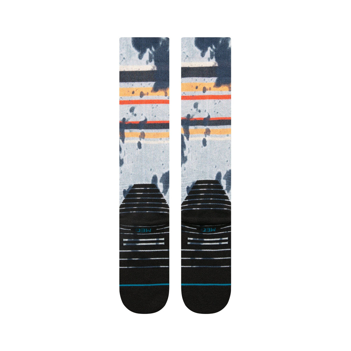 STANCE Brong Snow Socks Grey/Red Men's Snowboard Socks Stance