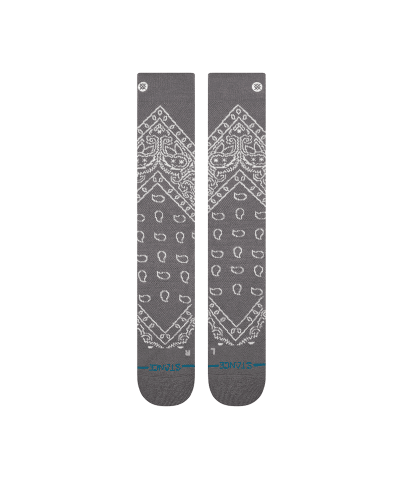 STANCE Barrio Mid Wool Snow Socks Dark Grey Men's Snowboard Socks Stance
