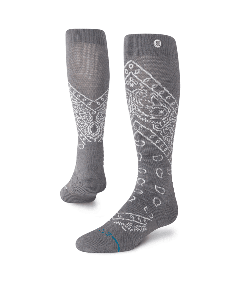 STANCE Barrio Mid Wool Snow Socks Dark Grey Men's Snowboard Socks Stance