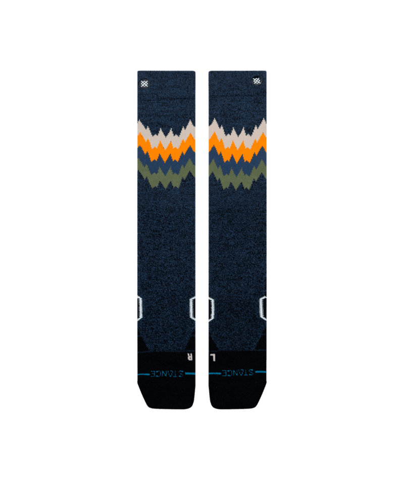 STANCE Thompson Mid Wool Snow Socks Navy Heather Men's Snowboard Socks Stance