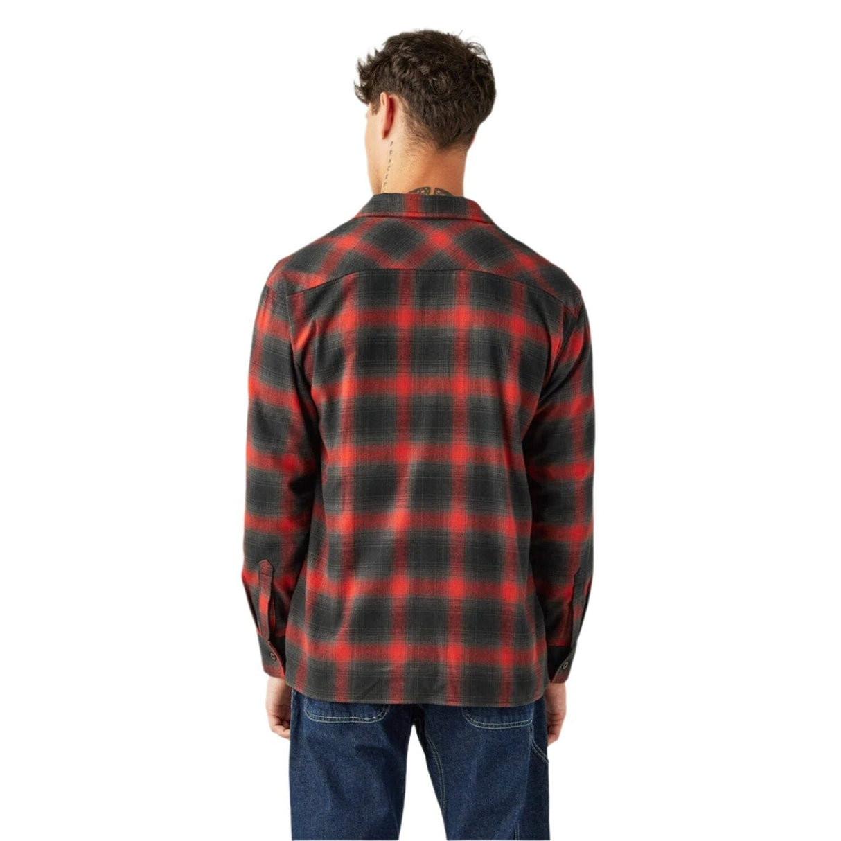 DICKIES X Spitfire Flannel Shirt Red Ochre Men's Long Sleeve Button Up Shirts Dickies