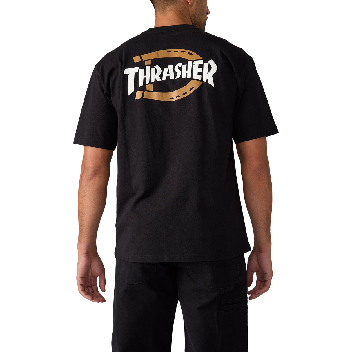 DICKIES Thrasher X Dickies T-Shirt Black Men's Short Sleeve T-Shirts Dickies