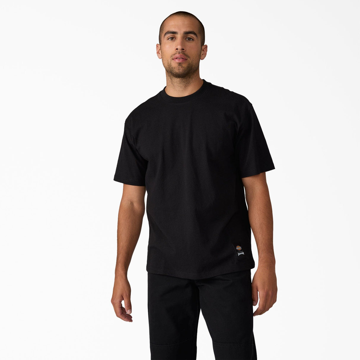 DICKIES Thrasher X Dickies T-Shirt Black Men's Short Sleeve T-Shirts Dickies