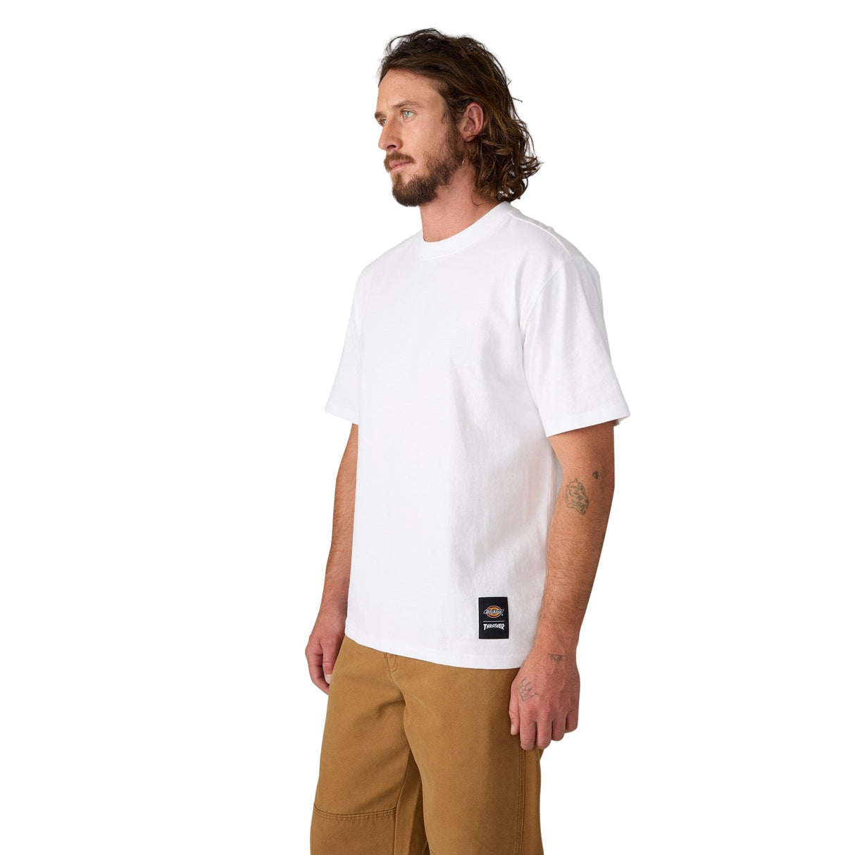 DICKIES Thrasher X Dickies T-Shirt White Men's Short Sleeve T-Shirts Dickies