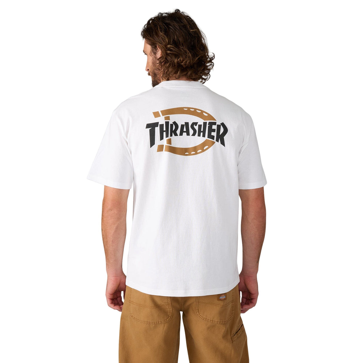 DICKIES Thrasher X Dickies T-Shirt White Men's Short Sleeve T-Shirts Dickies