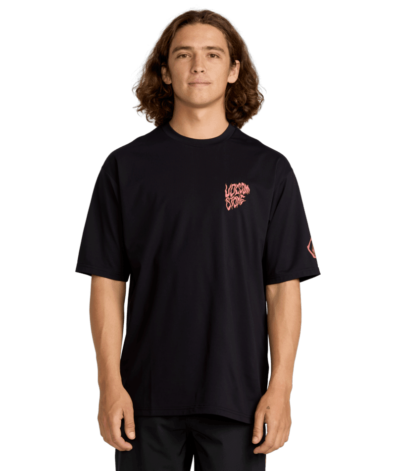 VOLCOM Wavvyyy Surf Short Sleeve Rashguard Men's Rashguards Volcom