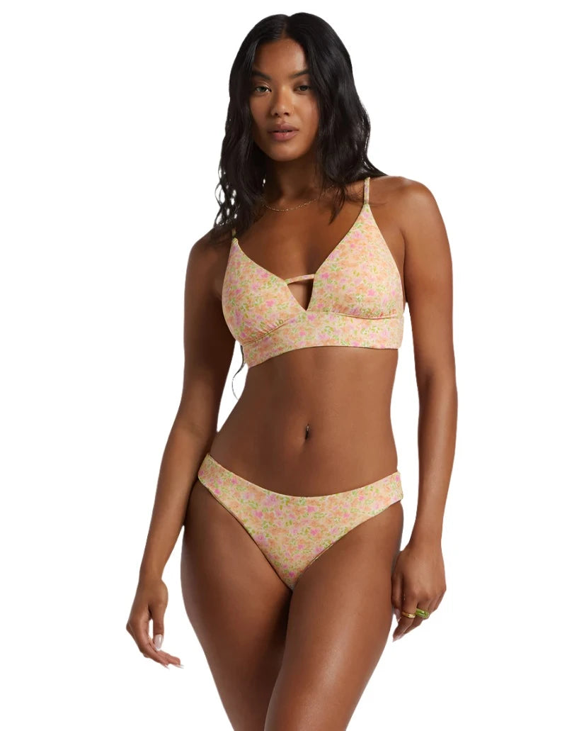 BILLABONG Women's Summer Breeze V Neck Cami Bikini Top Multi Women's Bikini Tops Billabong