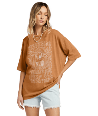 BILLABONG Women's Shine For You Oversize T-Shirt Summer Spice Women's T-Shirts Billabong 