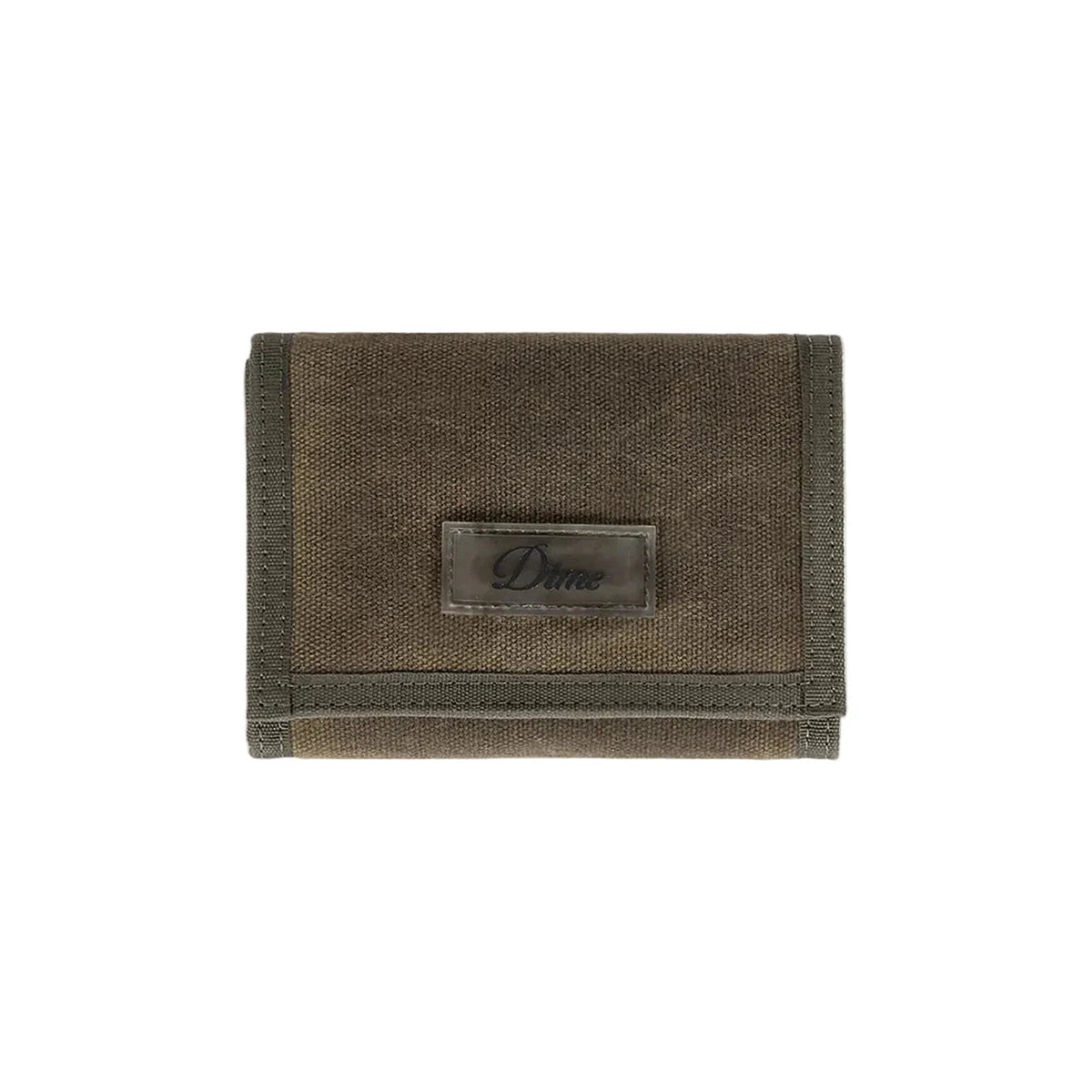 DIME Waxed Velcro Wallet Olive Men's Wallets Dime MTL