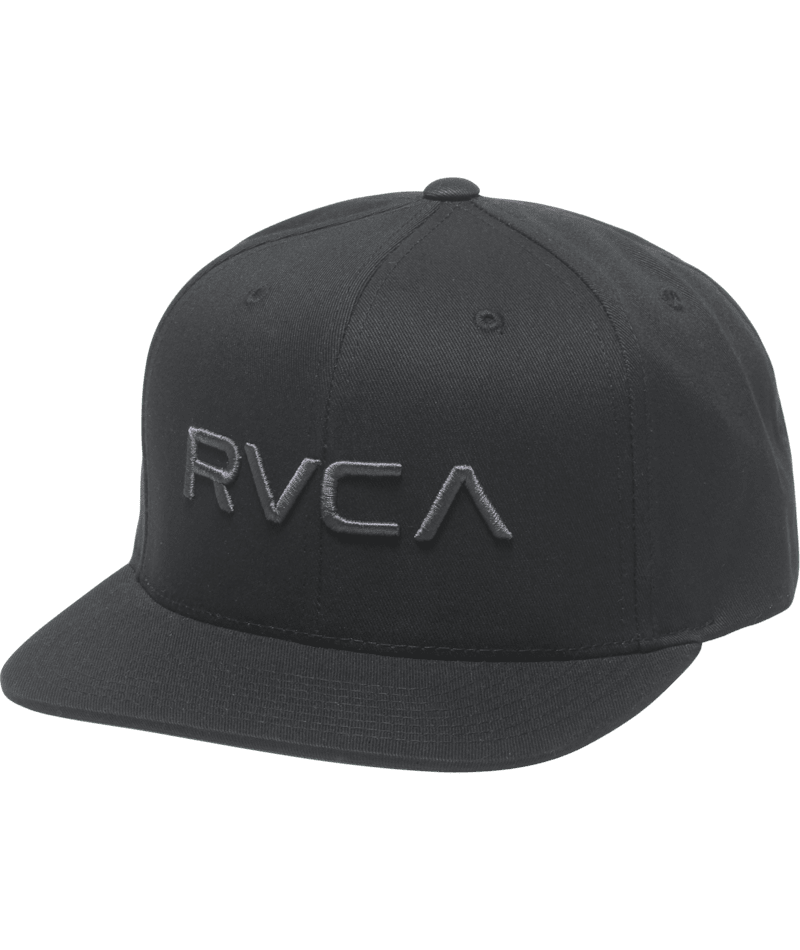 RVCA Boys RVCA Twill II Snapback Hat Black/Charcoal Boy's Hats RVCA 