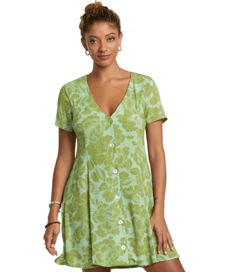 RVCA Women's Understated Mini Dress Shale Women's Dresses RVCA