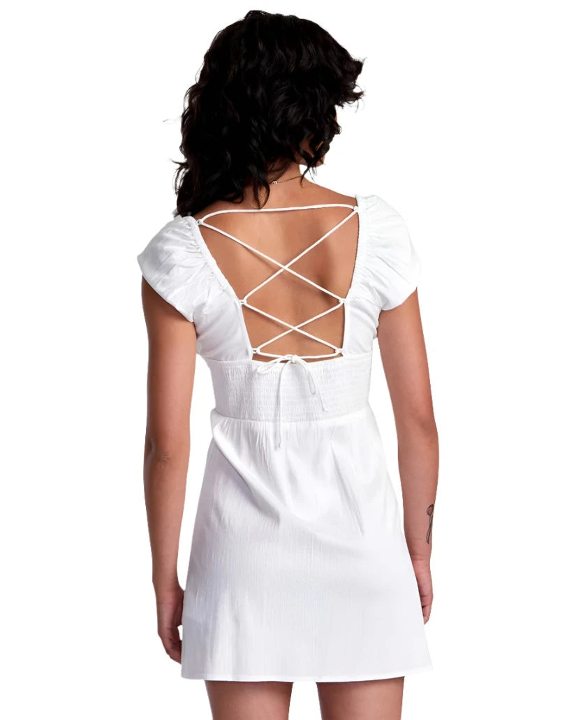 RVCA Women's Tess Dress Whisper White Women's Dresses RVCA