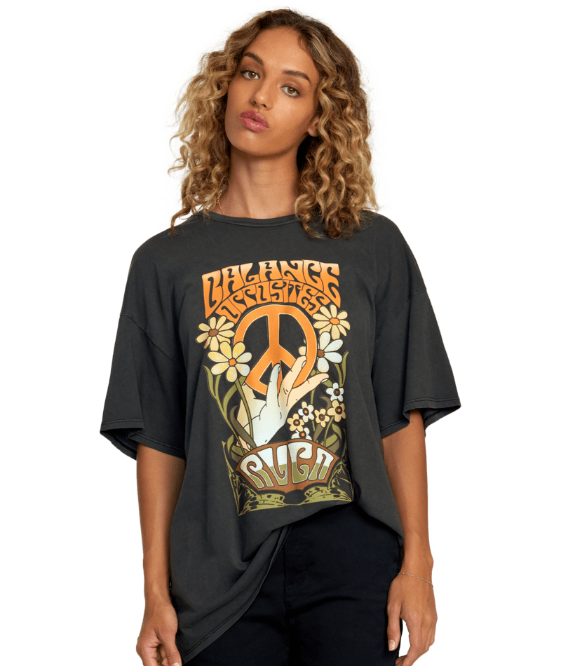 RVCA Women's Uprising T-Shirt RVCA Black Women's T-Shirts RVCA 
