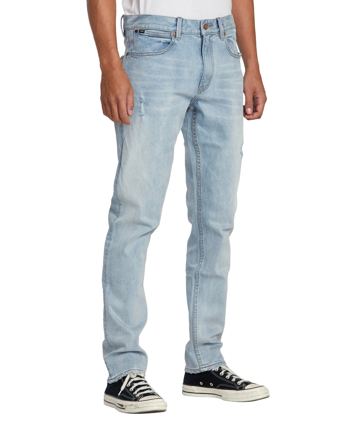 RVCA Daggers Denim Jeans Bleach Wash Men's Denim RVCA