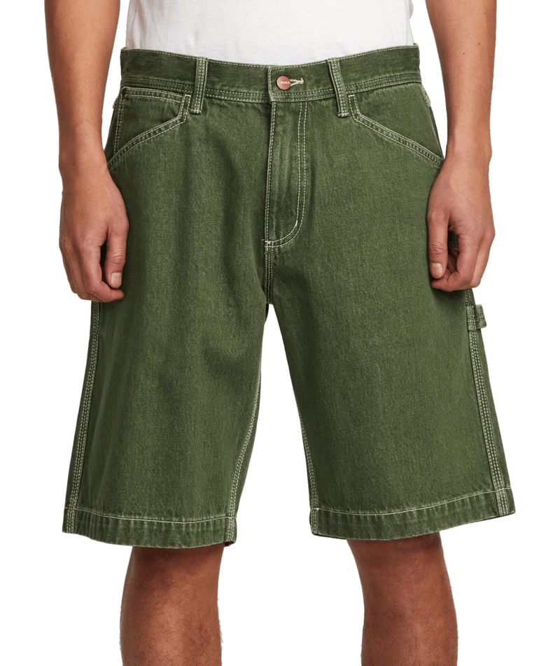 RVCA Chainmail Denim Shorts Cactus Wash Men's Walkshorts RVCA 