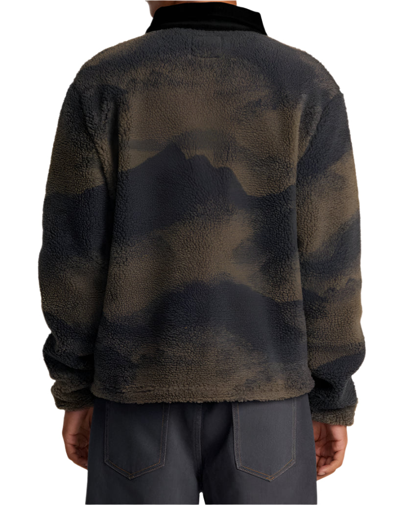 RVCA Walker Sherpa Jacket Blue Haze Men's Street Jackets RVCA