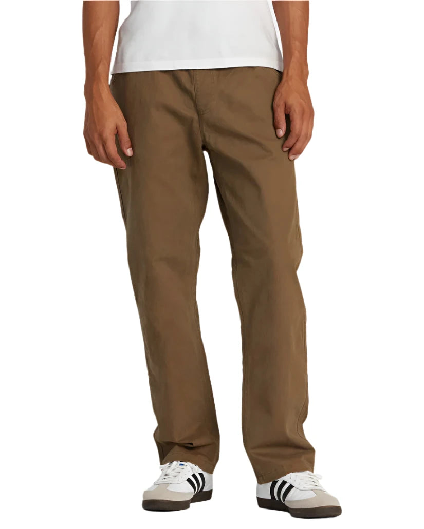 RVCA Americana Carpenter Elastic Pant Wood Men's Pants RVCA