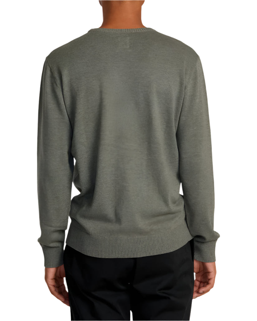 RVCA Slowdive Knit Sweater Sage Leaf Men's Sweaters RVCA