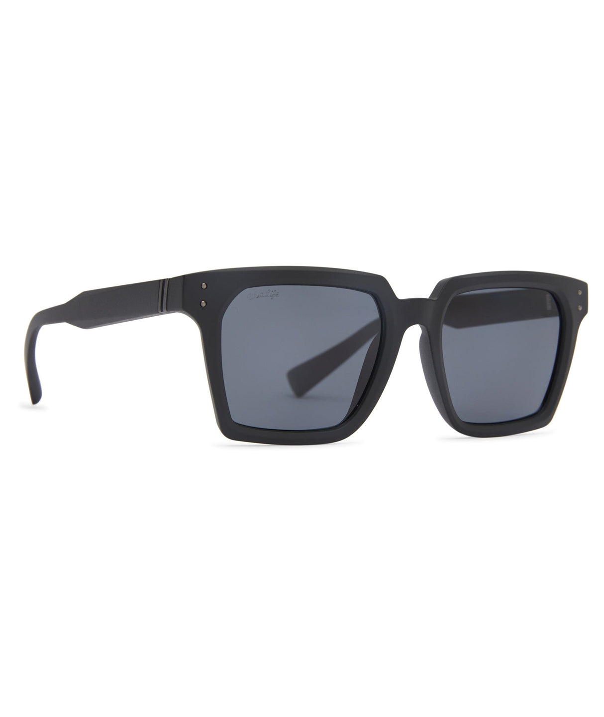 VONZIPPER Television Black Satin - Vintage Grey Polarized Sunglasses Sunglasses VonZipper