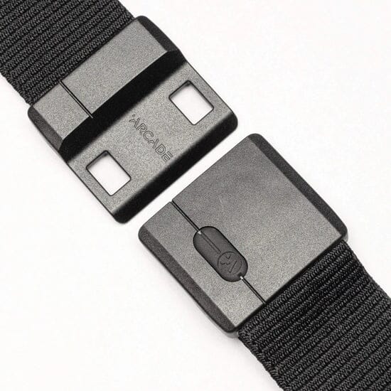 ARCADE Aero Mag Stretch Belt Black Men's Belts ARCADE
