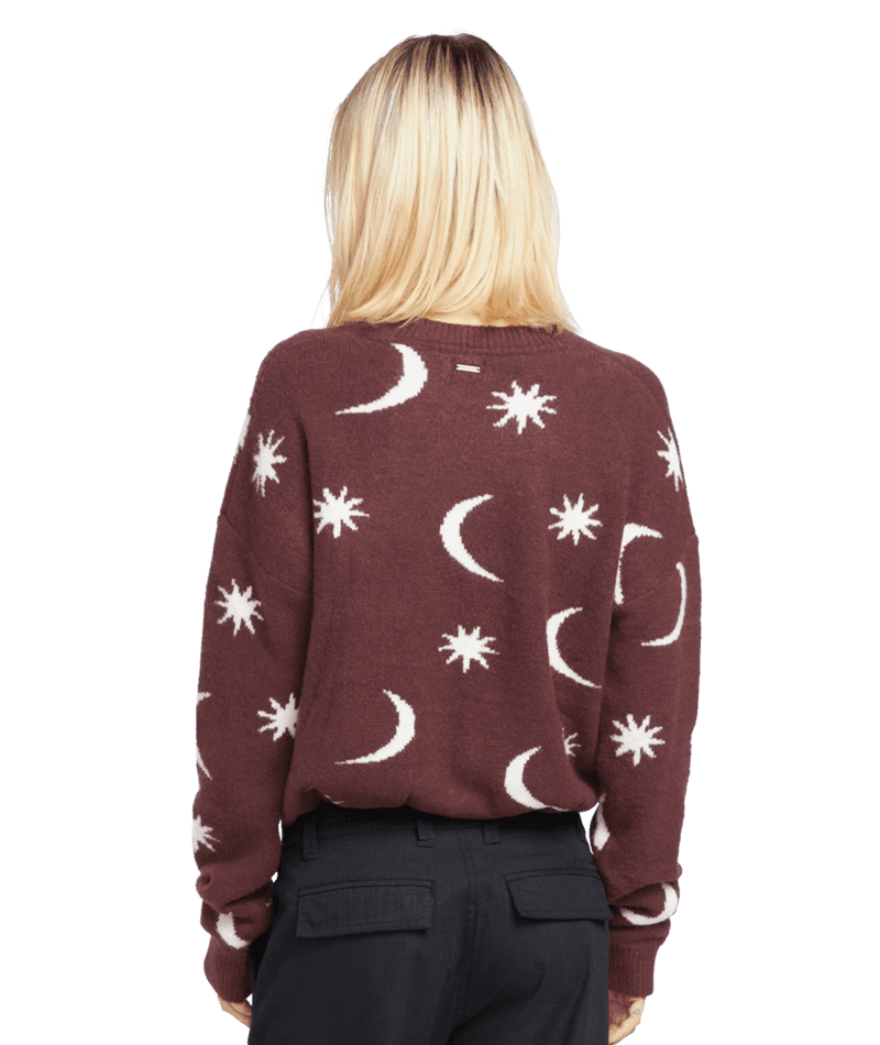 VOLCOM Women's Nyte Stone Sweater Espresso Women's Sweaters Volcom