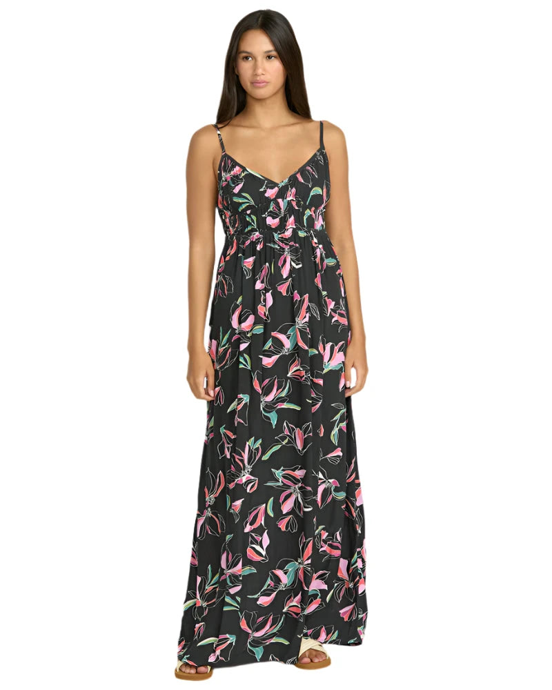 VOLCOM Women's Dream In Bloom Dress Black Women's Dresses Volcom