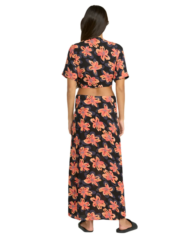 VOLCOM Women's Deep Tropix Skirt Black Women's Skirts Volcom